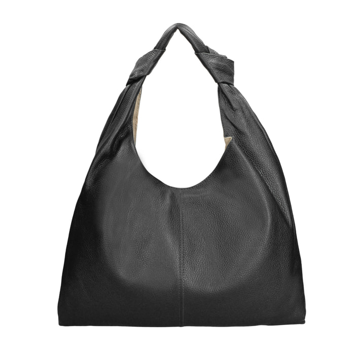 Borsa a spalla da donna Made in Italy - Modello Iduna Lux - 100% pelle - 41.0 x 28.0 x 3.0 cm