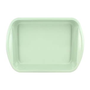 Plat à four rectangulaire en acier carbone celadon 40x28cm COLORAMA