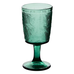 Verre à vin feuille gris