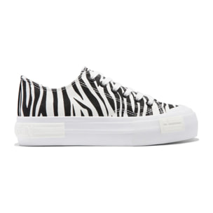 Zapatillas Mujer Casual One Way Low Zebra Edition D.Franklin