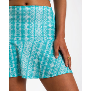 Falda corta de talle alto