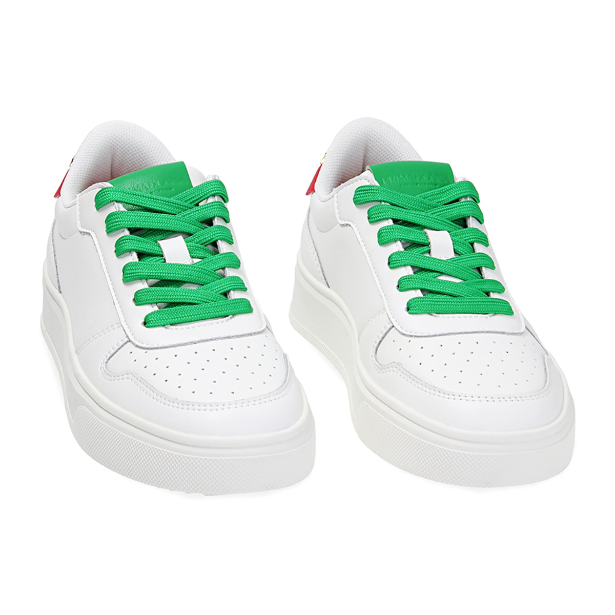 Sneakers bianco-rosso