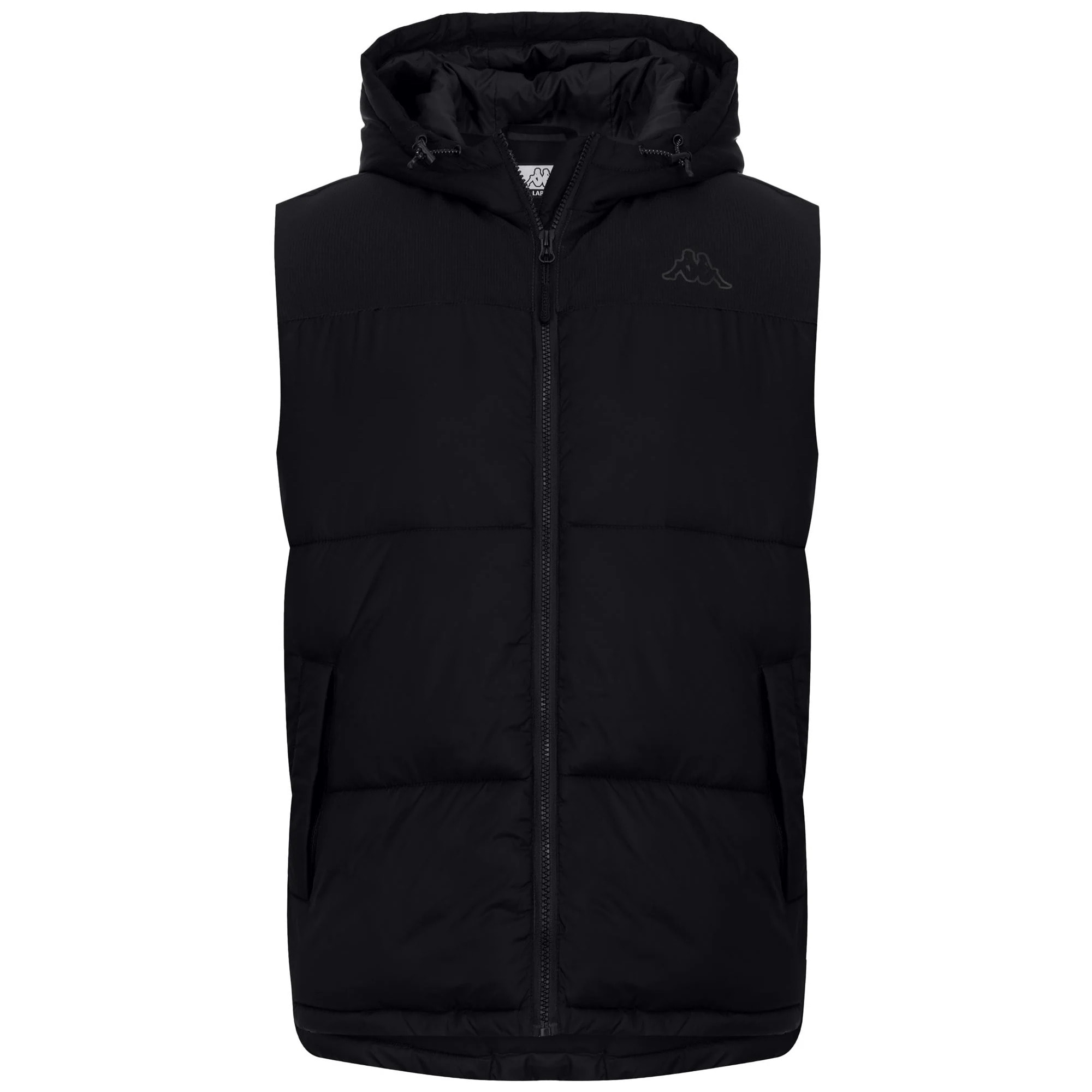 Kappa - Chaquetas Hombre Negro - Logo Silvest
