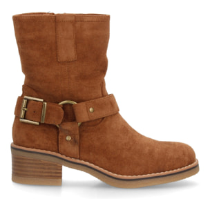 Botas casual mujer con hebilla lateral