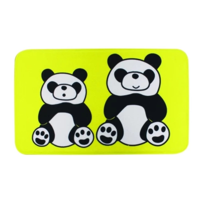 Tapis de bain Microfibre PANDA 45x75cm Jaune MSV