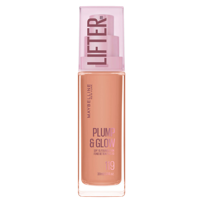 Fondotinta Idratante Rimpolpante 119 Lifter Plump & Glow SPF 15 con Niacinamide 30ml