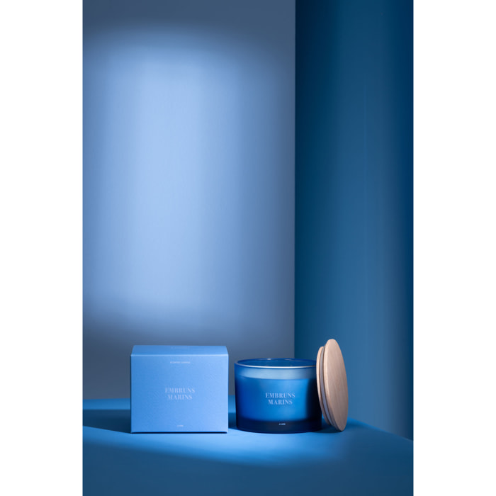 J-Line bougie parfumée Accords Essentiels - Embruns Marins - bleu - 28H