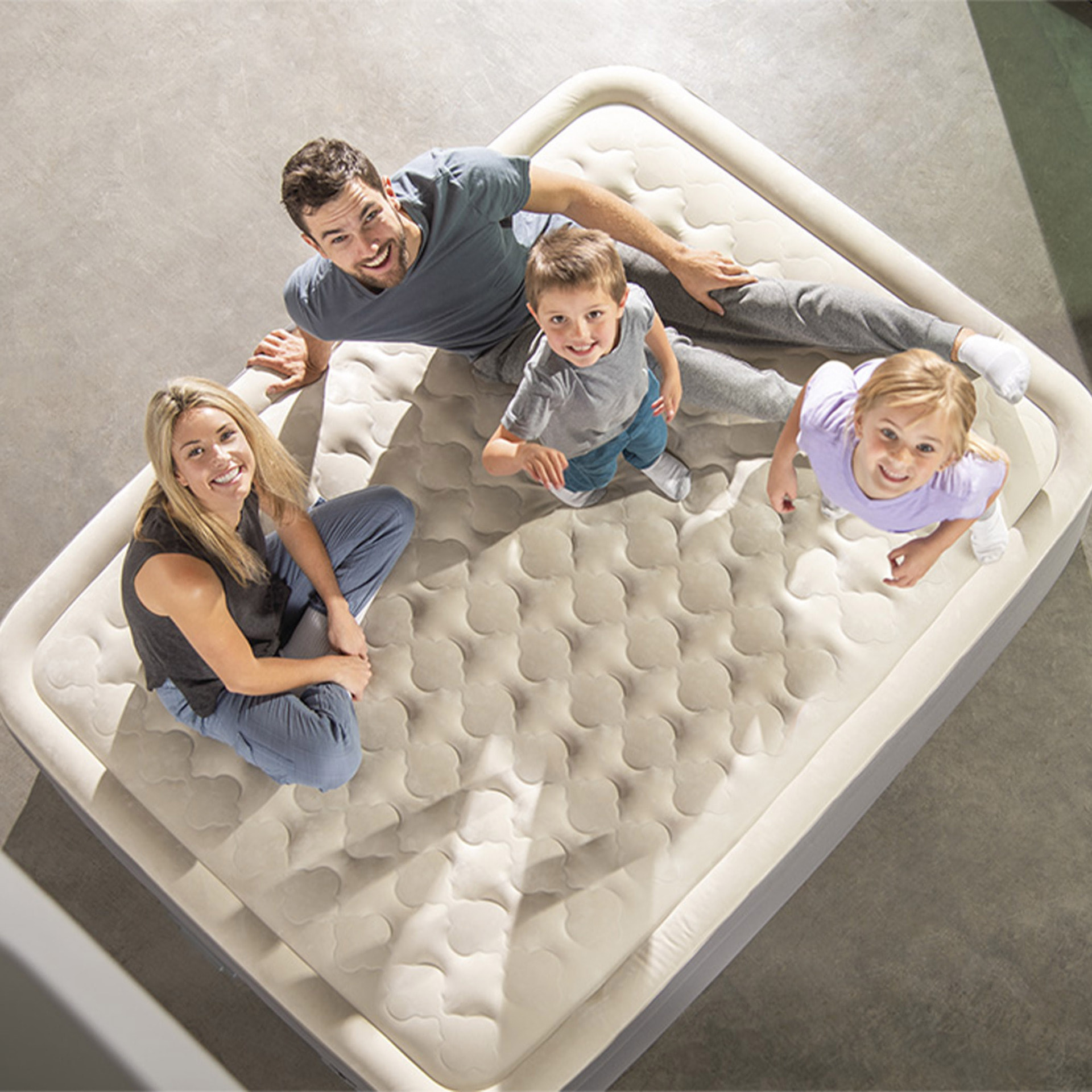 Intex Materasso Gonfiabile Dura-Beam PremAire II Matrimoniale con Pompa Elettrica e USB, 152x203x46 cm