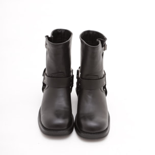 BIKER BASSO QUADRATO NERO