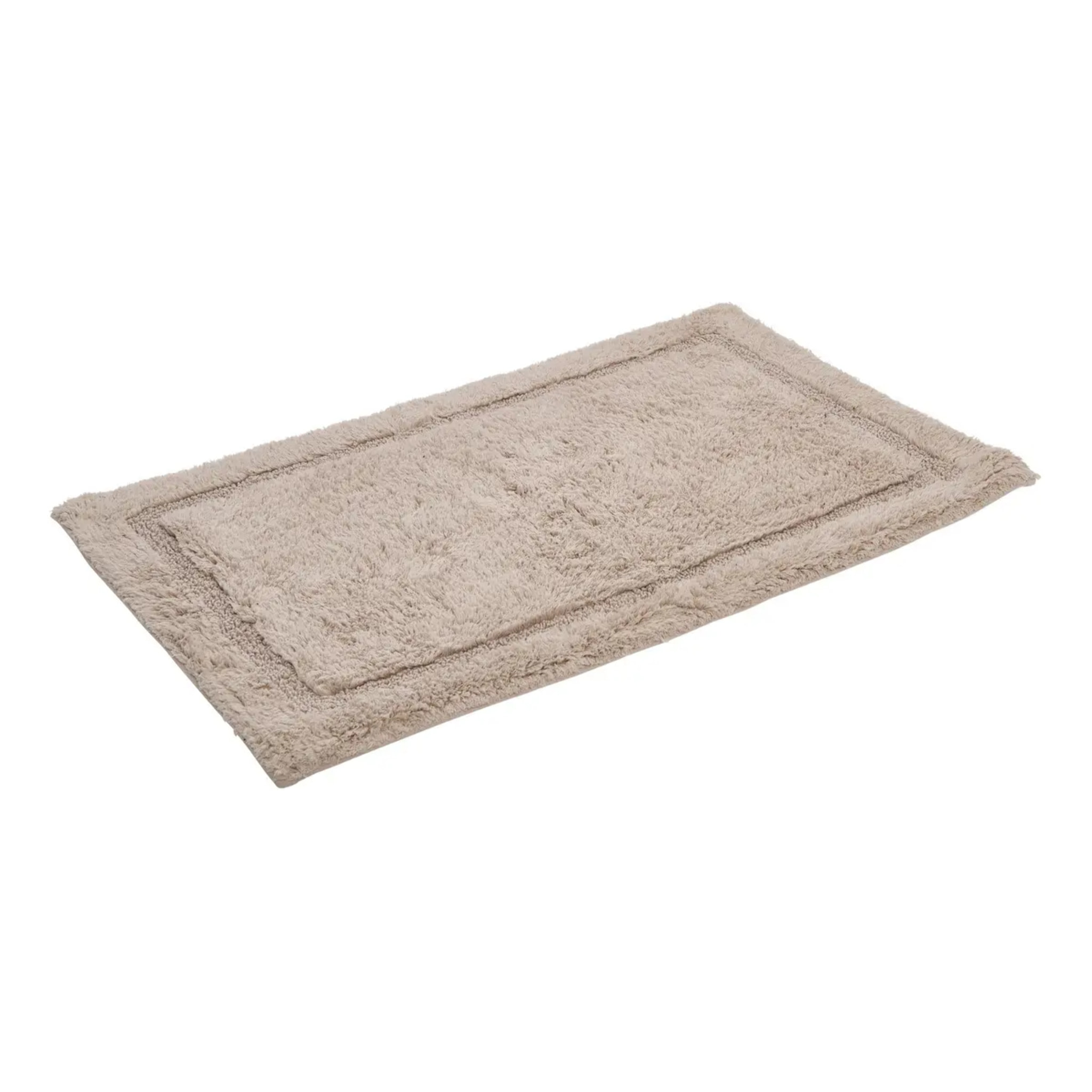 Tapis de bain fluffy Colorama 50x75cm beige