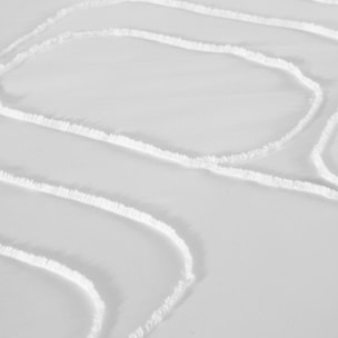 Parure housse de couette coton blanc