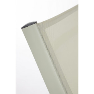 Set di 2 poltrone reclinabili TAYLOR in alluminio e textilene sabbia