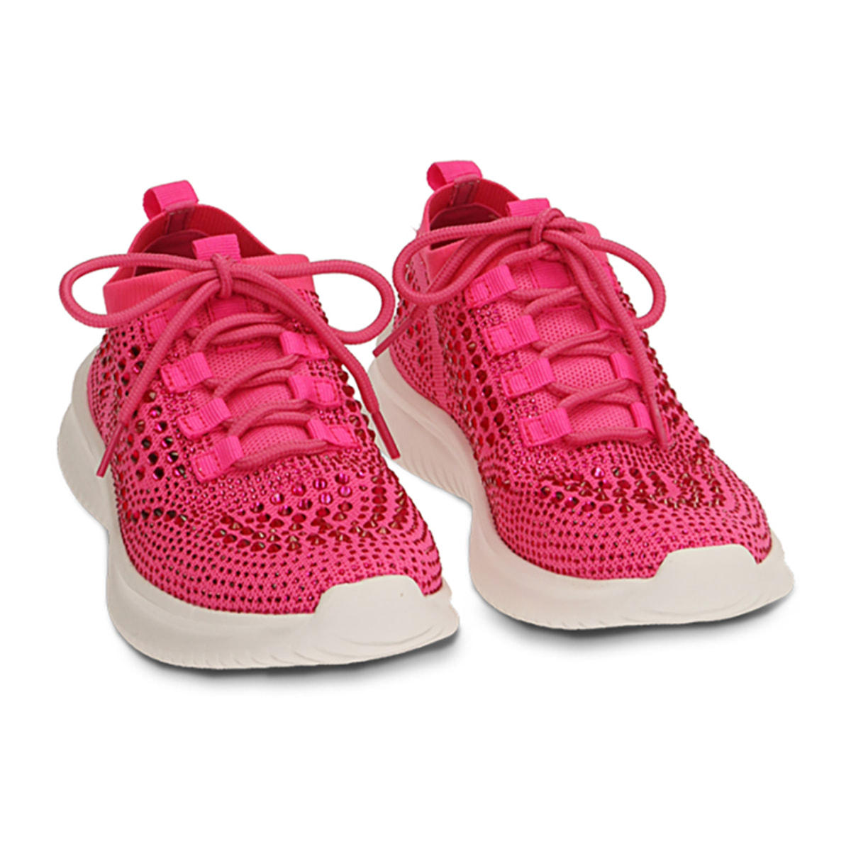 Slip-on fucsia con strass