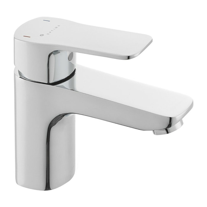 Optima Cube Way mitigeur de lavabo sur pied, sans vidage, chrome brillant (CU271)