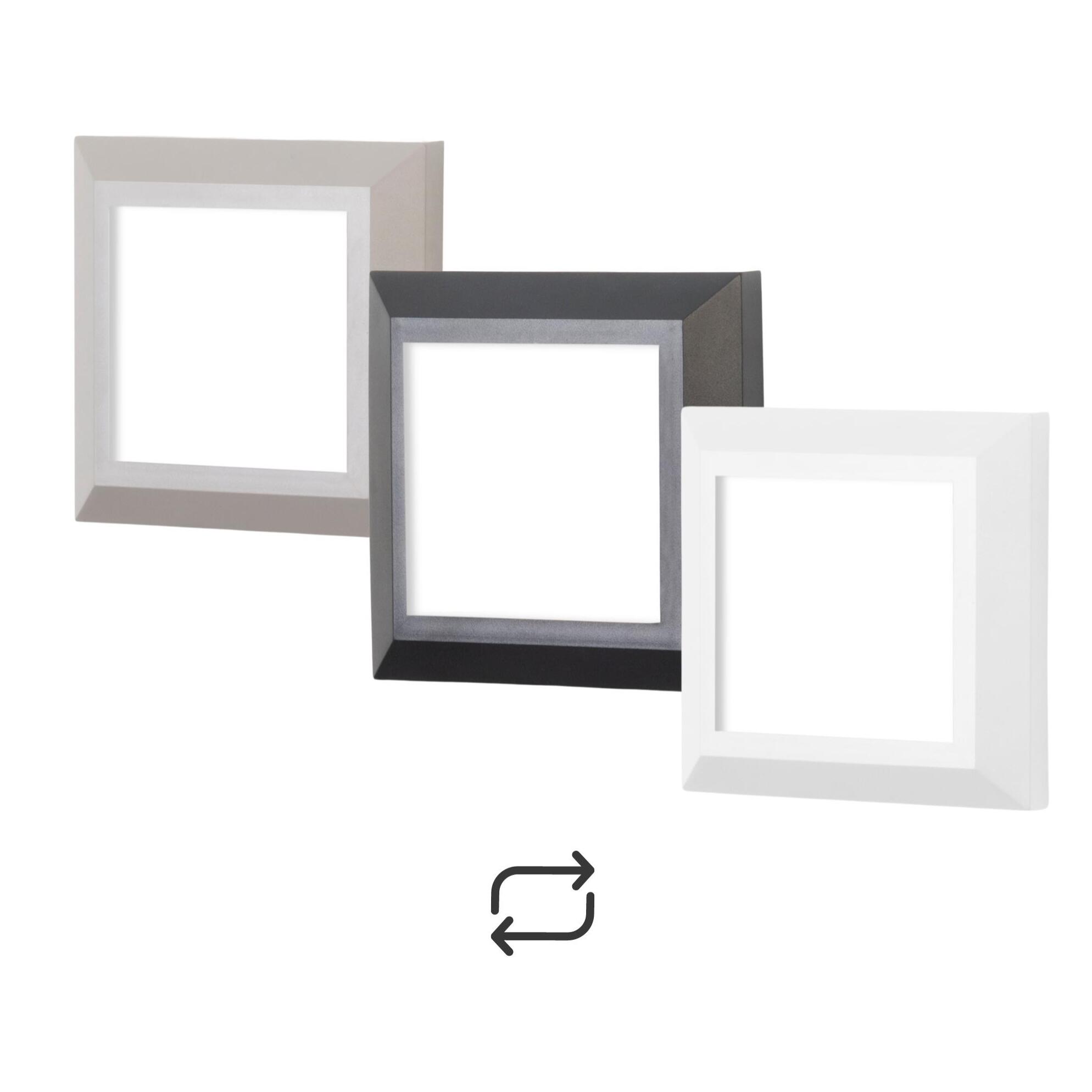 Forlight Aplique Ip65 Grove Diffuser Square Led 2W 4000K Negro 172Lm