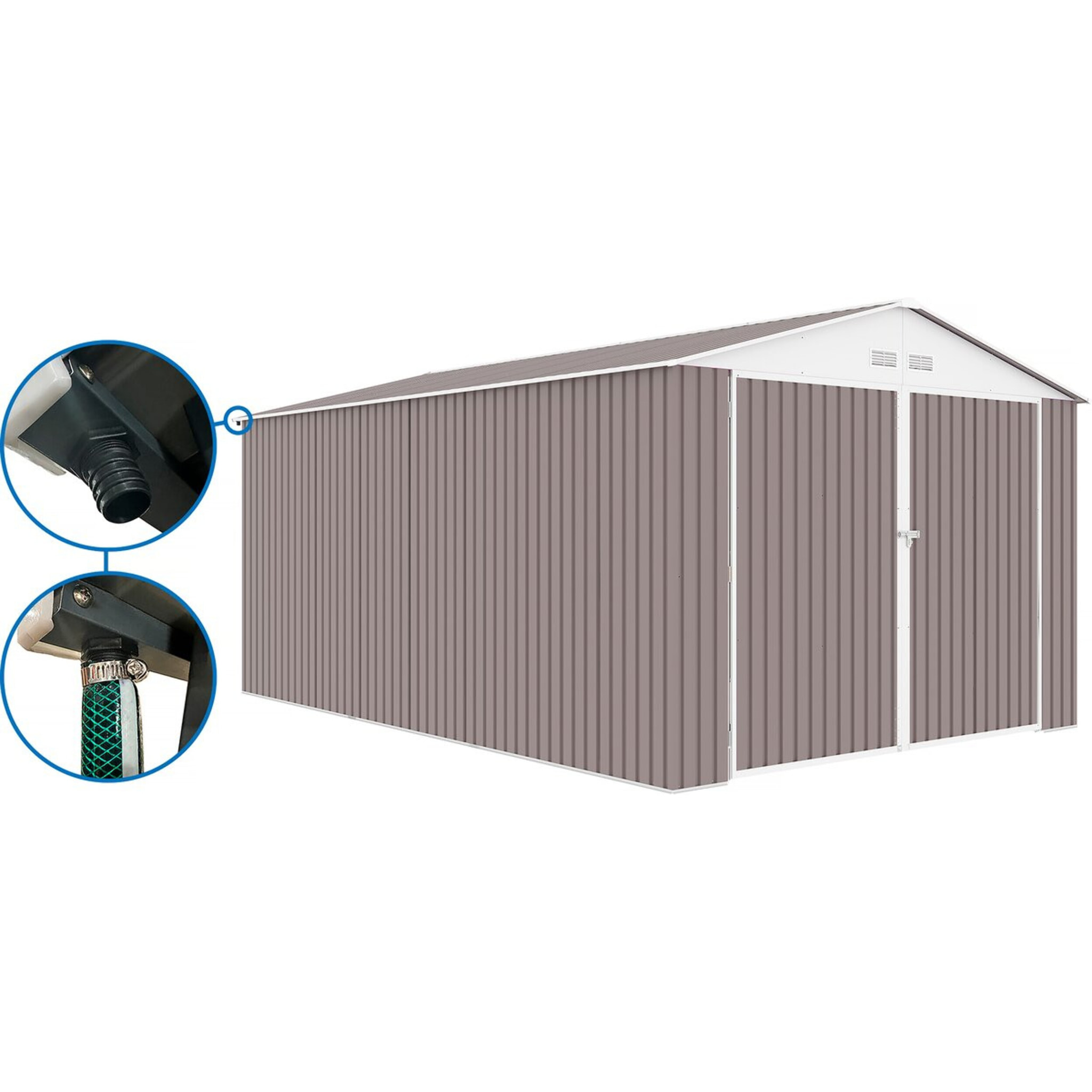 Garage métal "Nevada" - 18,56m² avec panneaux solaires