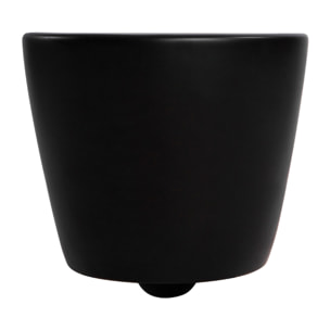 PixL Cuvette suspendue en céramique, sans bride, Tornado, fixations invisibles + abattant Softclose, noir mat (CEPX010RTORPBKM)