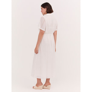 Fiorella Rubino - Vestito Dream linea greca in sangallo - Bianco