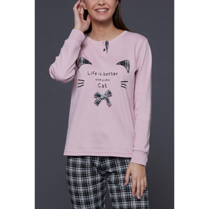 Pigiama donna caldo cotone buclè Noidinotte