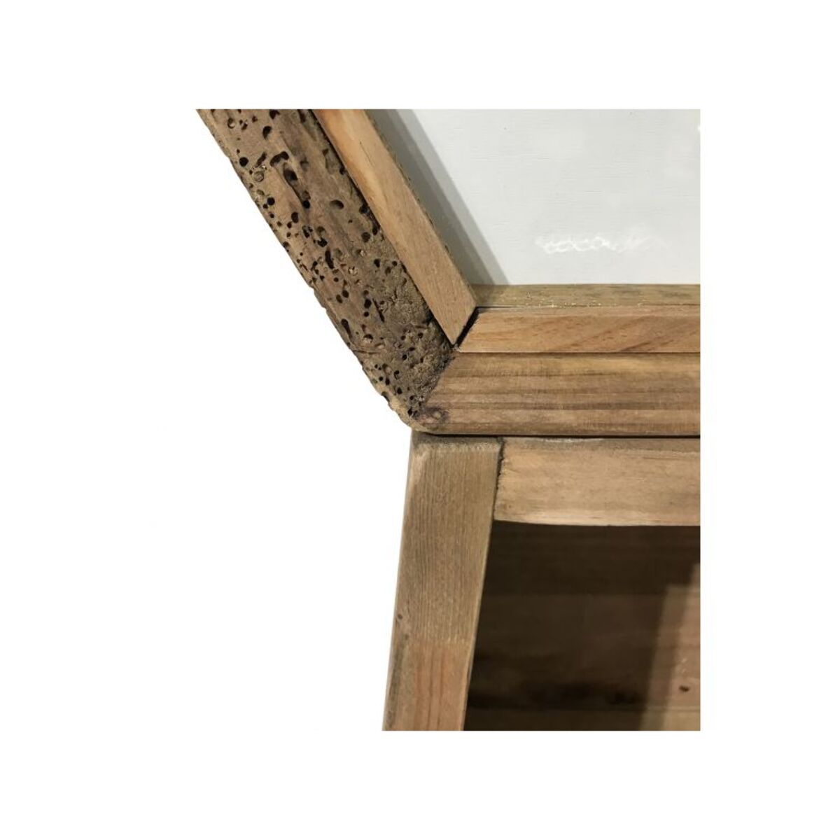 Horloge en bois sur support à 2 niches - ORIGIN