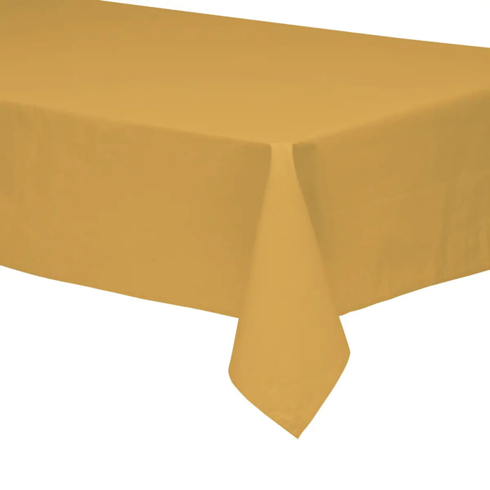 Nappe - coton - jaune ocre - 250x150 cm