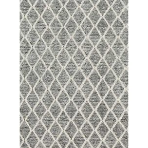 Tapis salon et chambre fait main en laine motif scandinave WAXE
