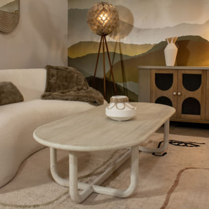 Table basse en pin recyclé KRISTEN