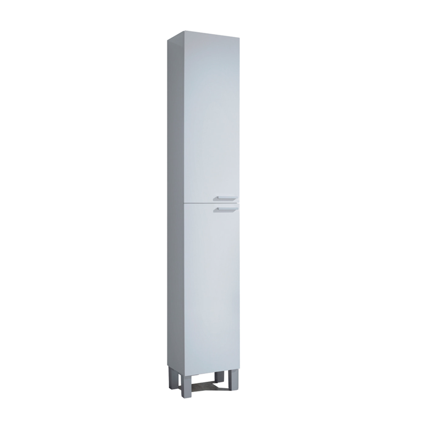Columna Baño 2 Puertas + 4 Estantes 182 Cm Blanco