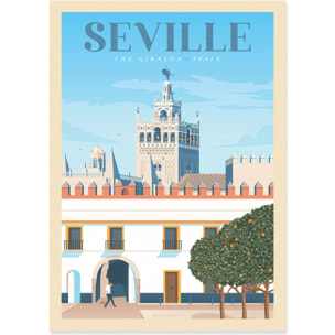 Affiche - Seville - Olahoop Travel Posters