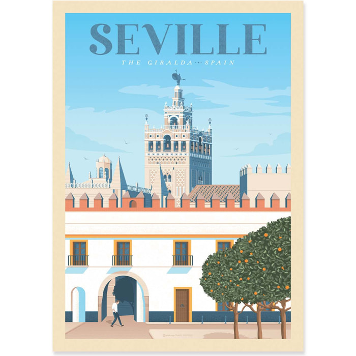 Affiche - Seville - Olahoop Travel Posters