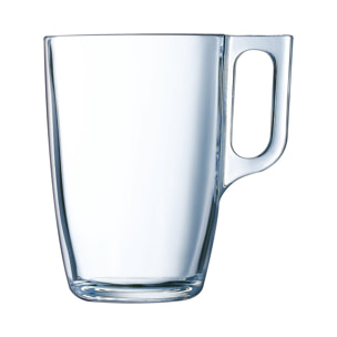 6 mugs 32 cl Nuevo - Luminarc - verre trempé extra résistant