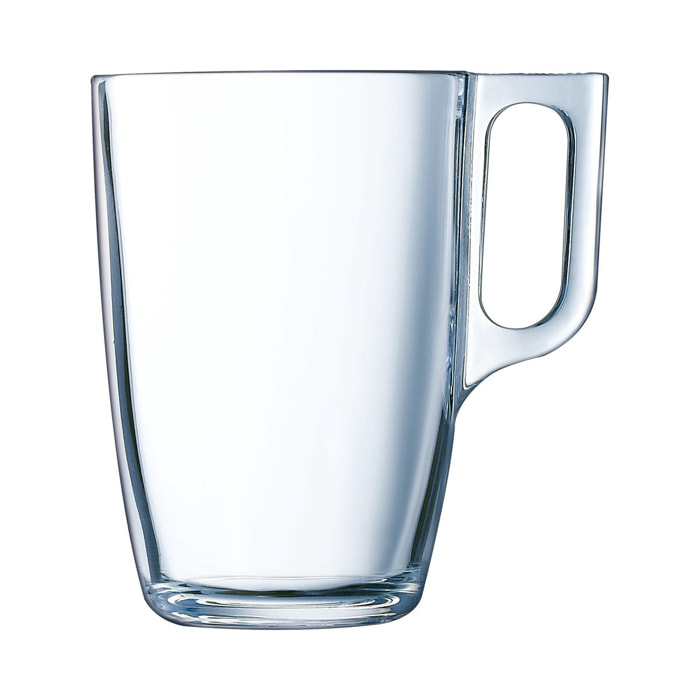 6 mugs 32 cl Nuevo - Luminarc - verre trempé extra résistant