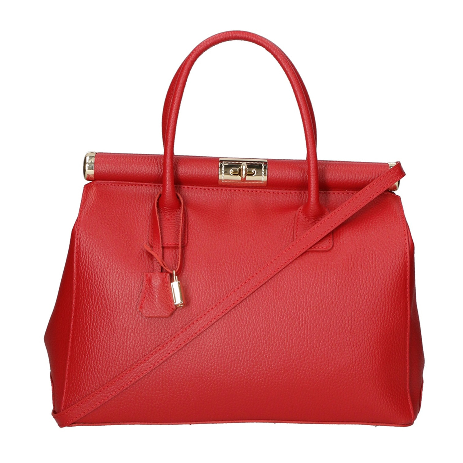 Borsa a mano da donna - Modello Aleria - Vera pelle - 35.0 x 26.0 x 16.0 cm