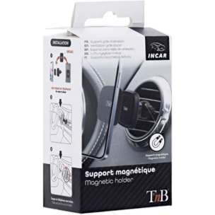 Support smartphone TNB pour grille d'aération carbone noir
