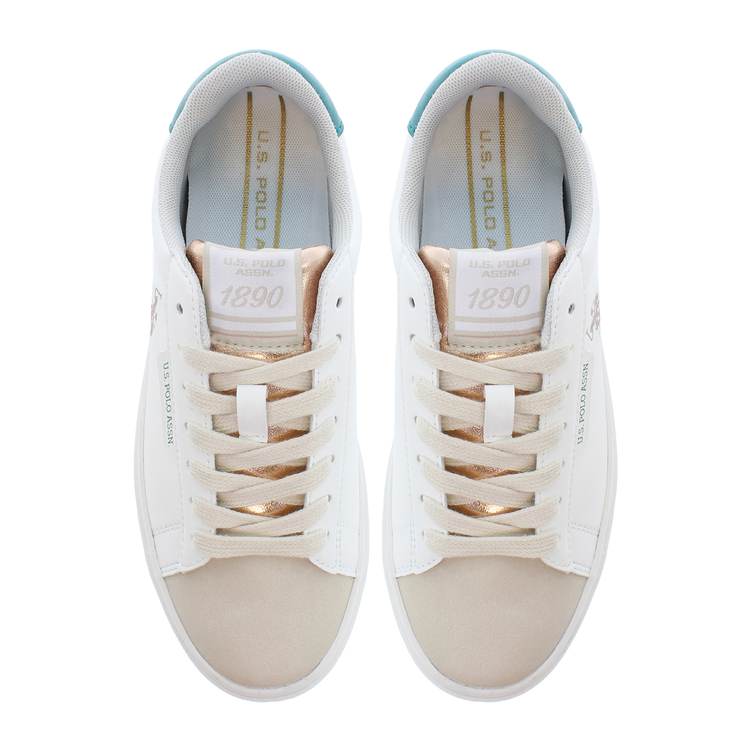 Sneakers U.S. Polo Assn. bianco-beige