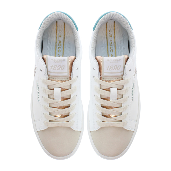 Sneakers U.S. Polo Assn. bianco-beige