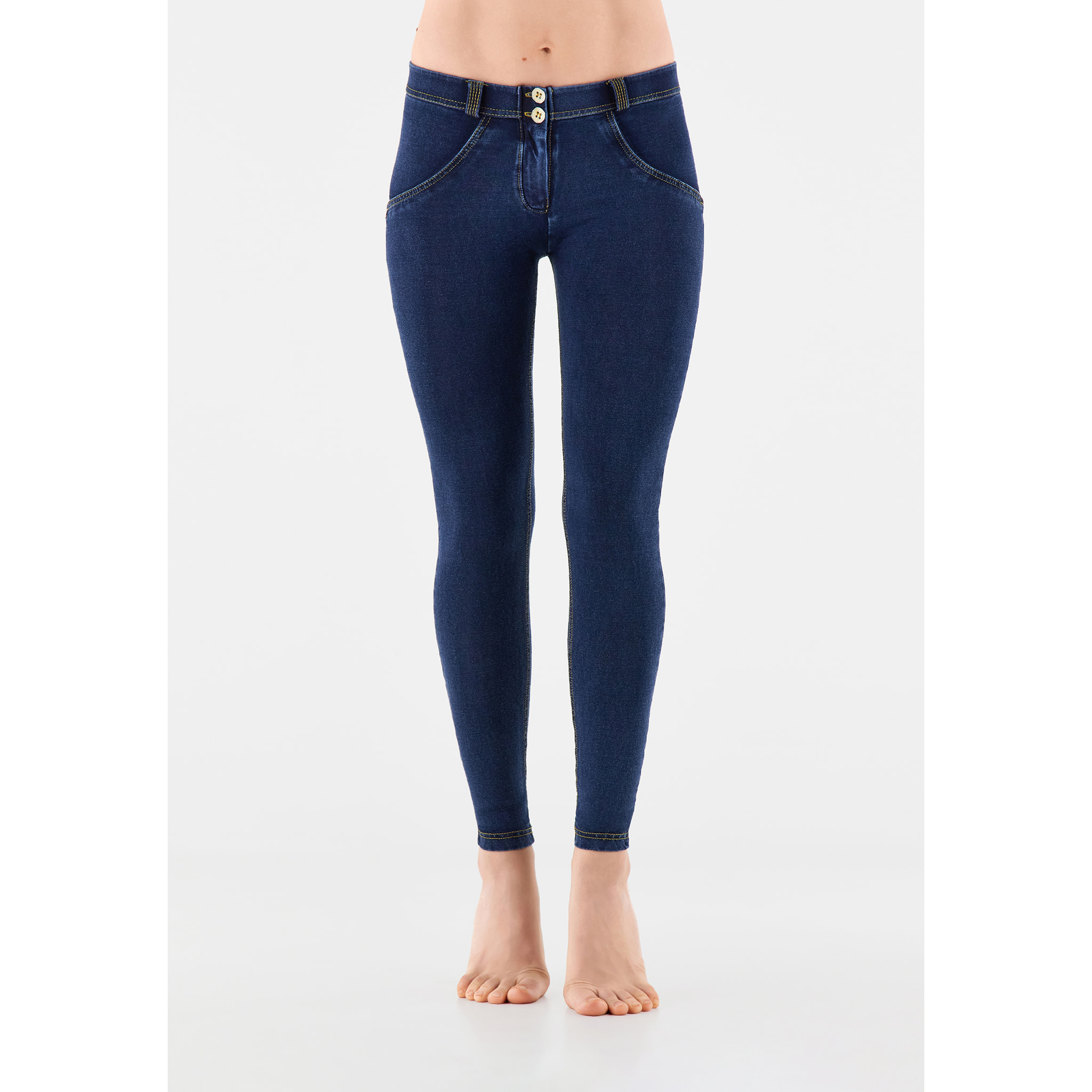 Jeggings push up WR.UP® superskinny jersey-denim organico