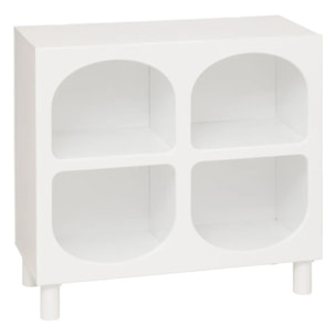 Etagère 4 compartiments "Tara" blanc 76x70x32cm
