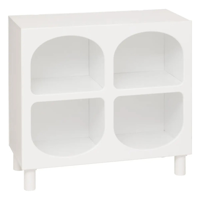 Etagère 4 compartiments "Tara" blanc 76x70x32cm