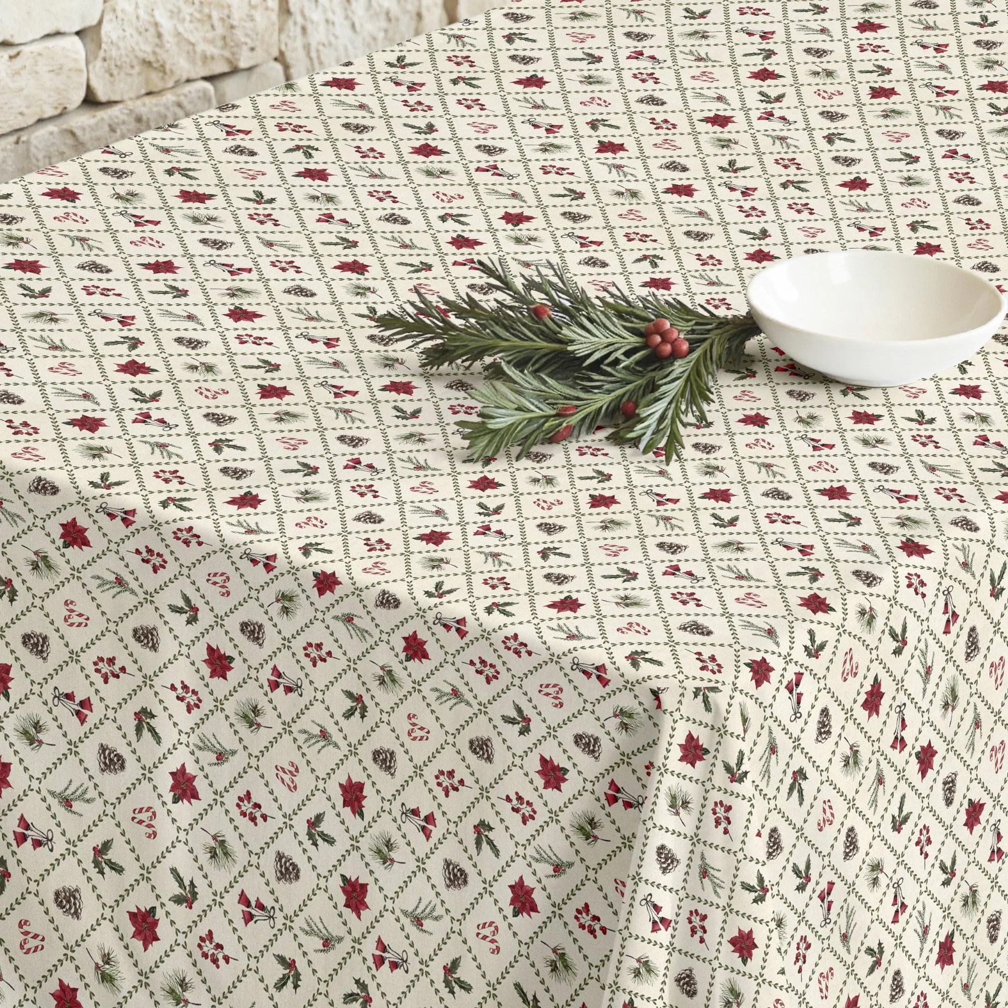 Nappe Anti-tâches Culla Linge Christmas Flower 2