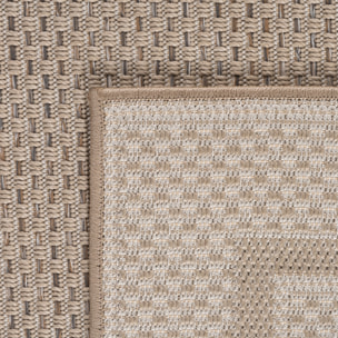 TENERIFE - Tapis intérieur/extérieur beige, design contemporain