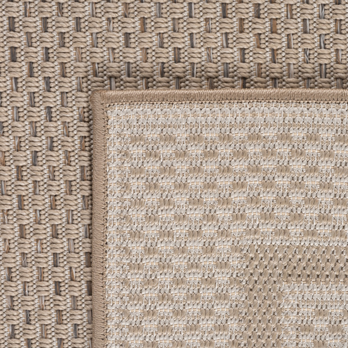 TENERIFE - Tapis intérieur/extérieur beige, design contemporain