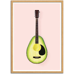 Affiche - Avocado Guitar - Paul Fuentes