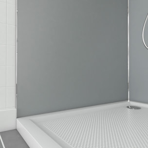 Pack 2 Panneaux muraux Silver 90x210cm avec Profilés Chrome - WALL'IT