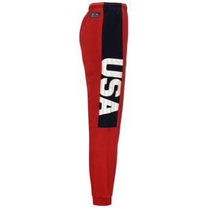 Kappa - Pantaloni Uomo Donna Rosso - Arufinzip Usa Us