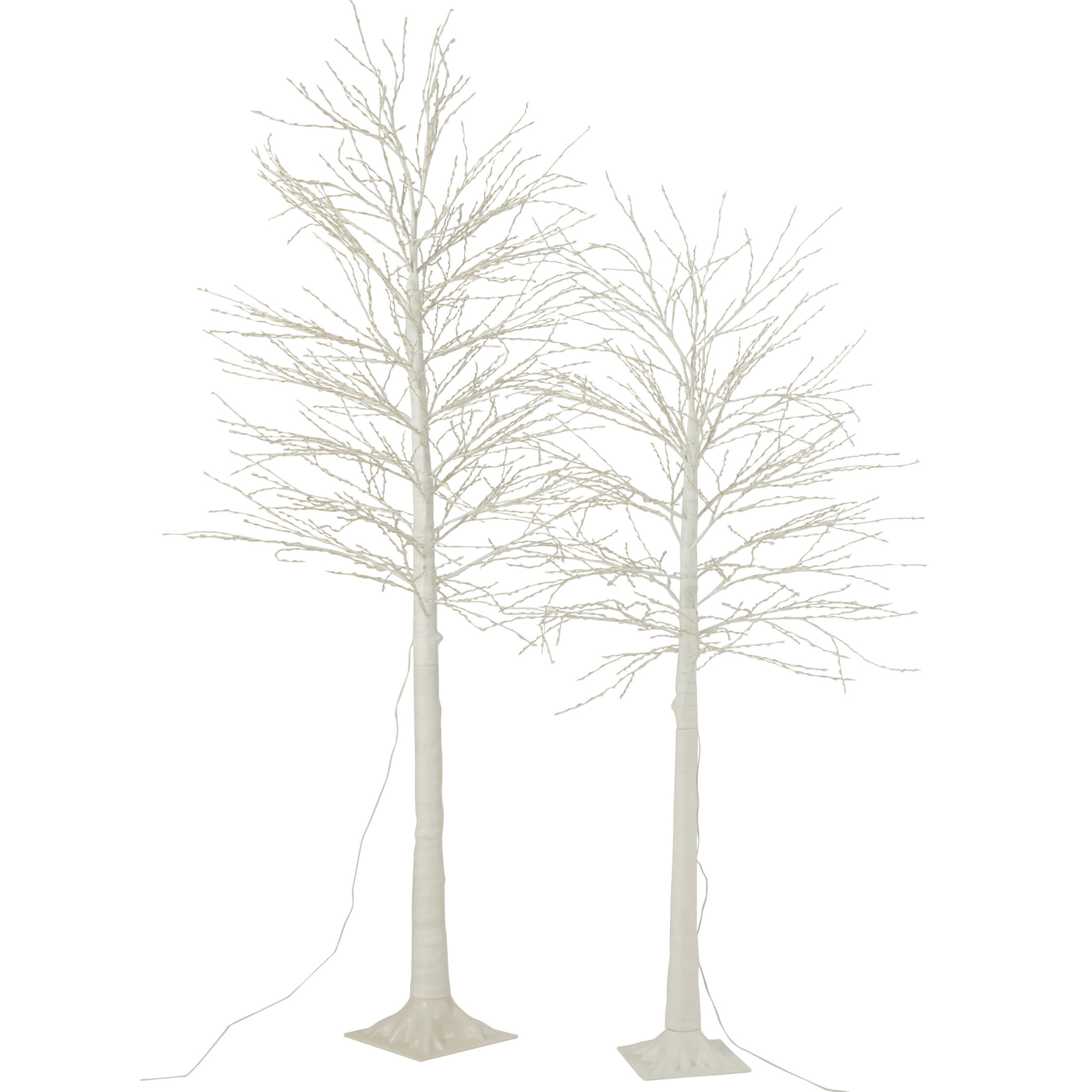 J-Line décoration Arbre 2000 Led - métal - blanc - large - LED