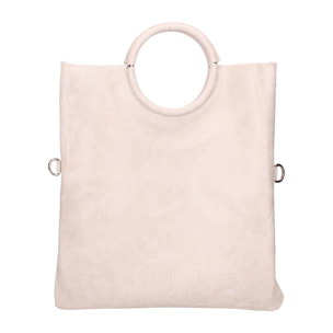 Borsa a mano da donna Made in Italy - Modello Velvet - 100% pelle scamosciata - 29.0 x 30.0 x 1.0 cm