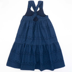 VESTIDO BORDADO MARINO