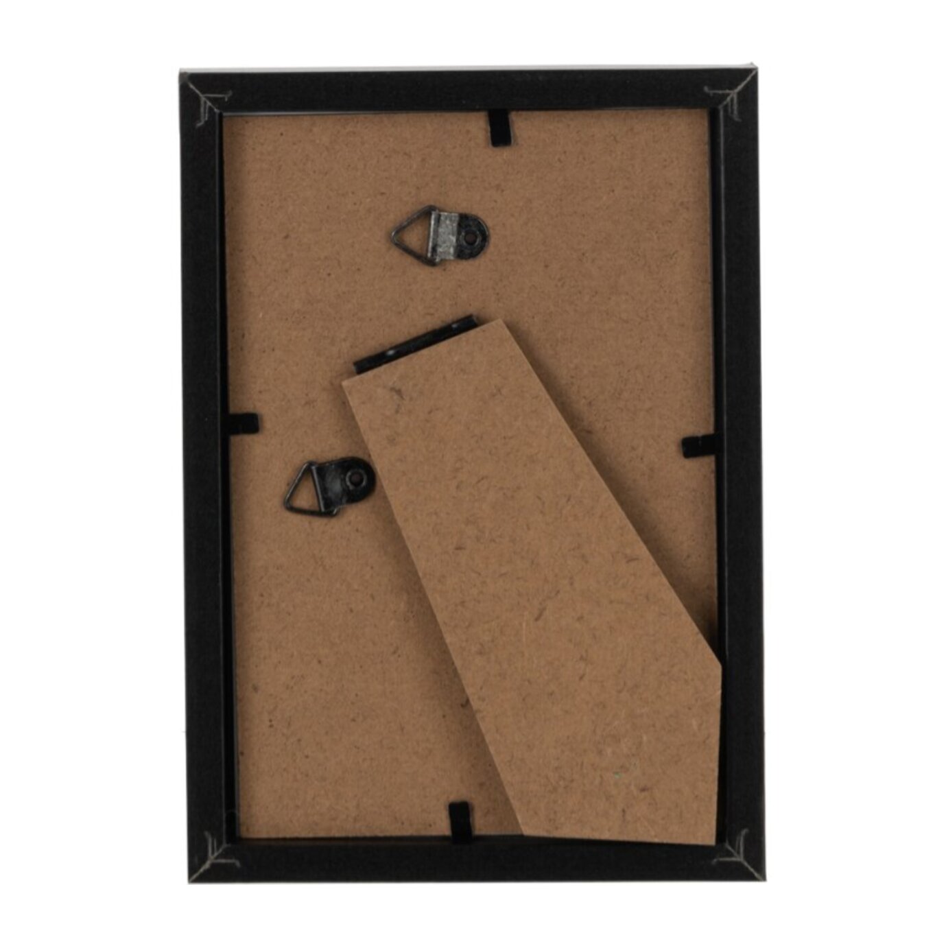 J-Line cadre photo Basic - bois - noir - extra small - 4 pièces
