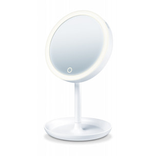 Miroir cosmétique éclairé blanc